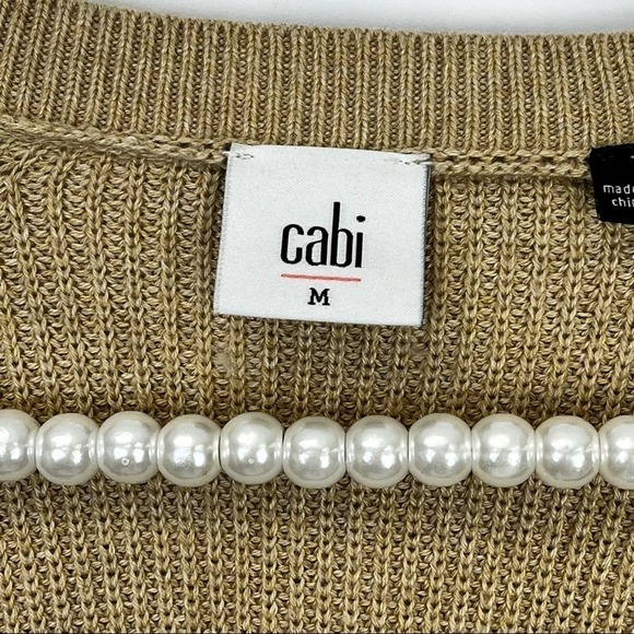 CAbi TAN DUSTER CARDIGAN EUC SZ M - Picture 6 of 12